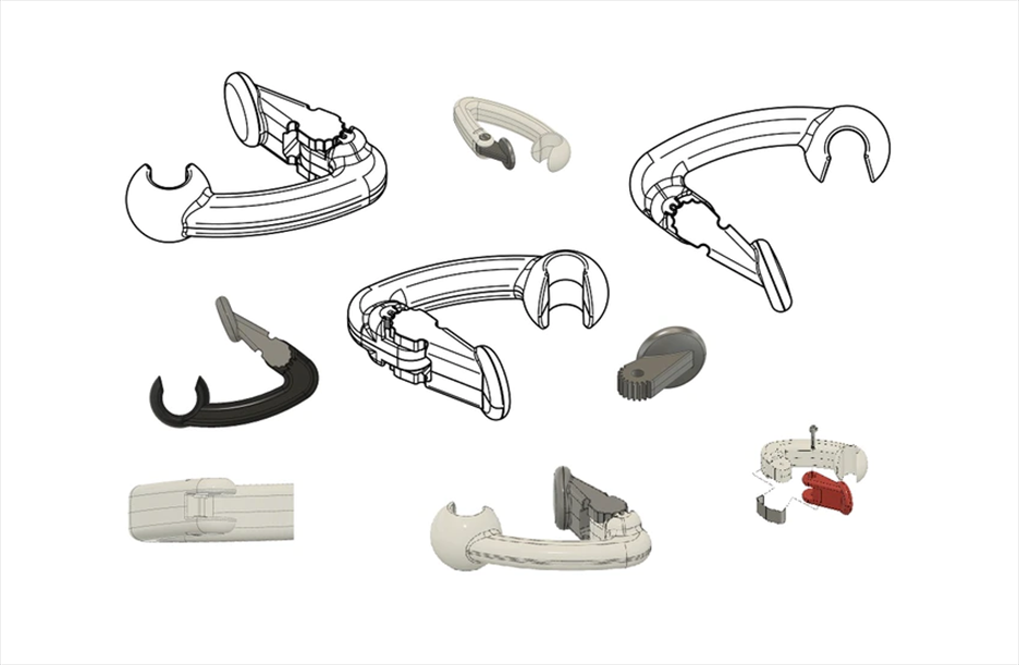 Fully wireless Bluetooth Earphone PodLatch prevents loss